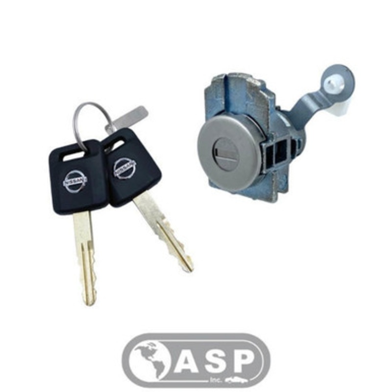 ASP Nissan Coded Complete Door Lock Cylinder LH & Keys, D-16-161
