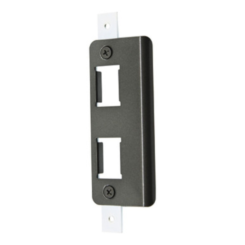 Adams Rite 4901 Deadlatch Strike, Flat, Long With Dust Box – Dark Bronze