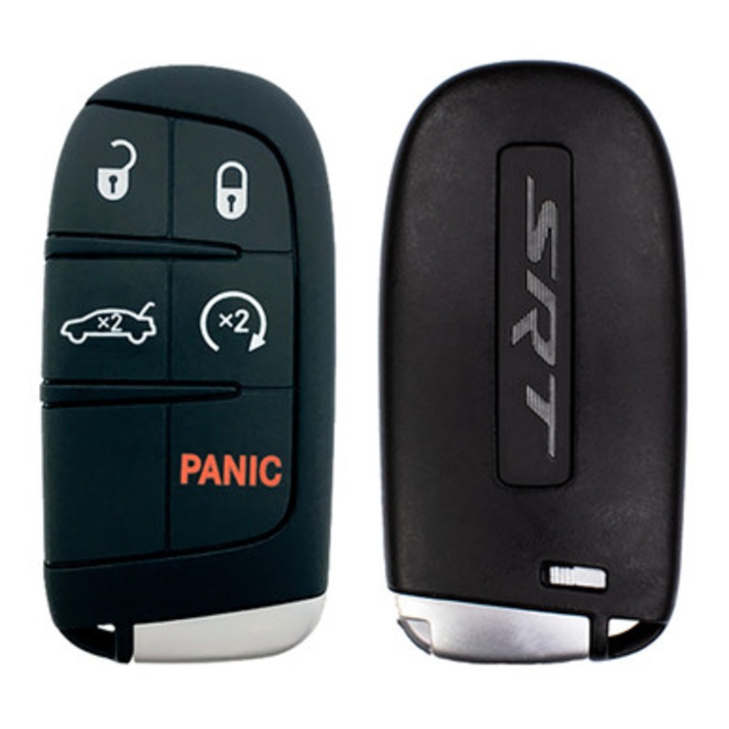Dodge 5 Button Smart Key SRT Logo M3N-40821302, 68394198AA, 433 MHz – Refurbished, Grade A