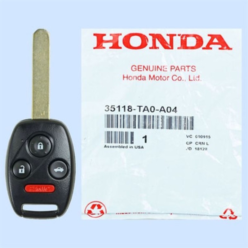 Honda/Acura 4 Button Remote Head Key KR55WK49308 – New OEM 155442