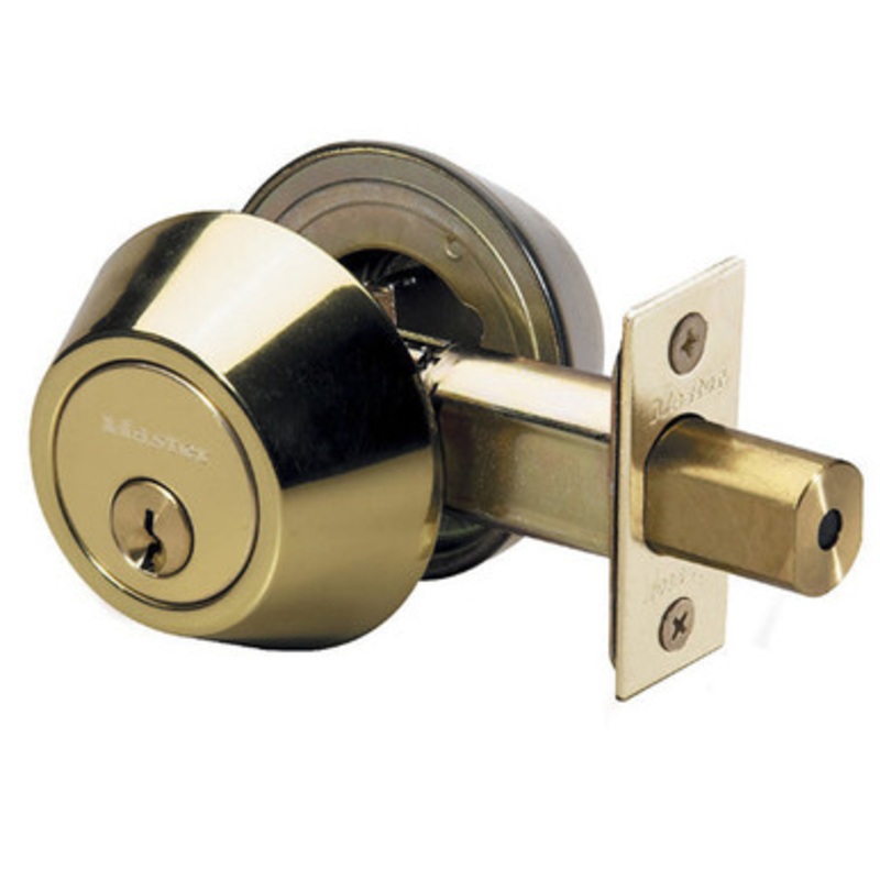 Master Lock Double Cylinder Deadbolt KW1 – Grade 3 – Polished Brass