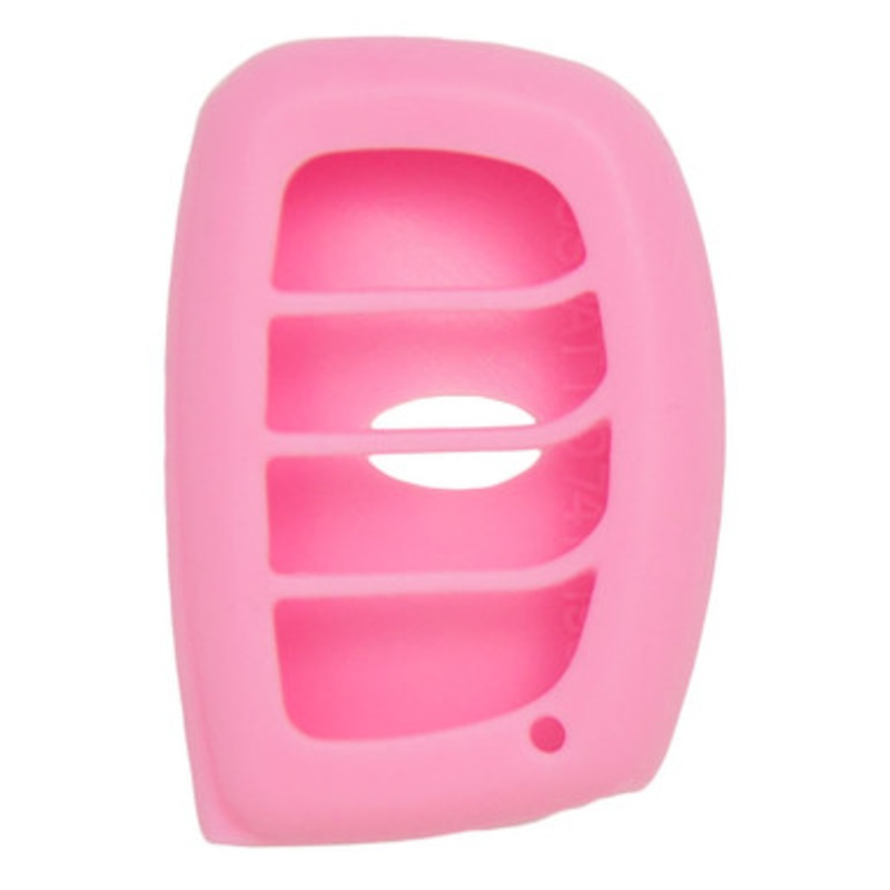 Replacement Silicone Jacket Keyless Remote Cover HYKIK84 for Hyundai 4 Button Smart Key FCC ID: SY5MDFNA433 – Pink