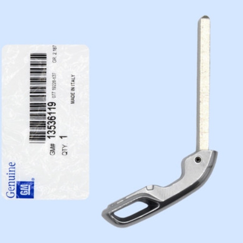 Cadillac Chevrolet Emergency Insert Key Blade 13536119, HU100 – New, OEM