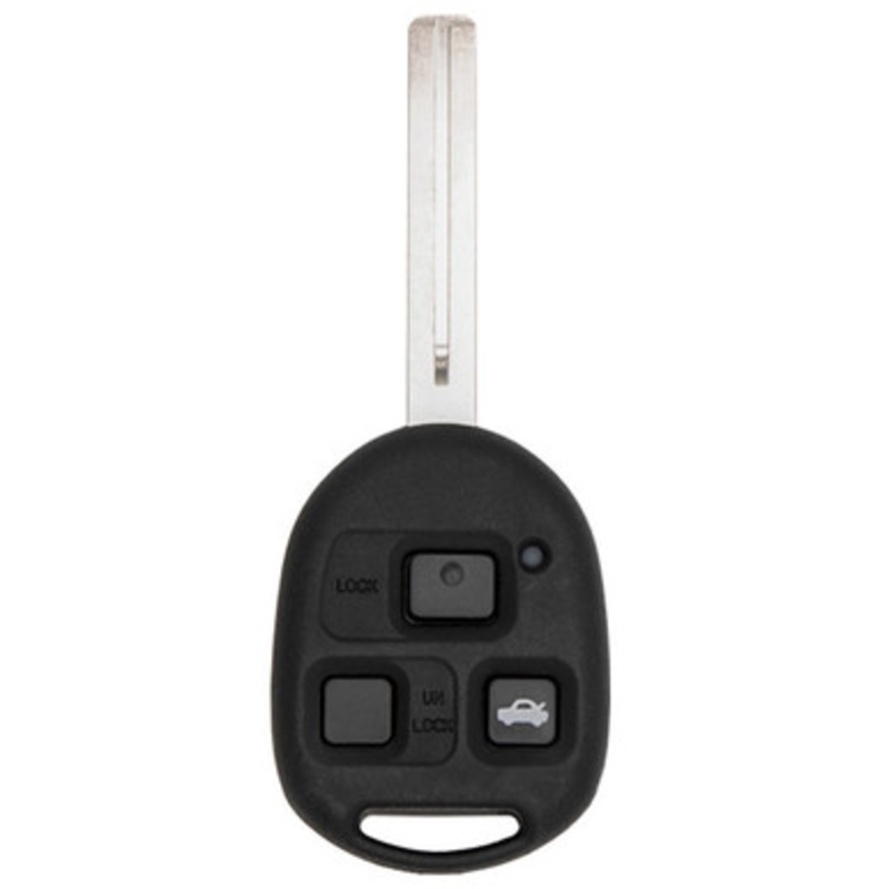 Keyless2Go PRO 3 Button Remote Head Key Long Blade TOY40 4C Chip Replacement for Lexus HYQ1512V / 89070-33470