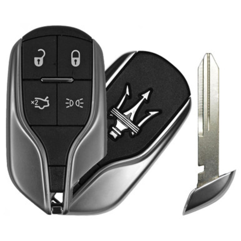 Maserati 4 Button Smart Key M3N-7393490, 5923336AG, 433 MHz – Refurbished, Grade A