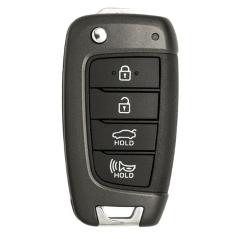 Hyundai 4 Button Remote Flip Key NYOSYEC4TX1707, 95430-J0700 (HC), 433 MHz – New, OEM