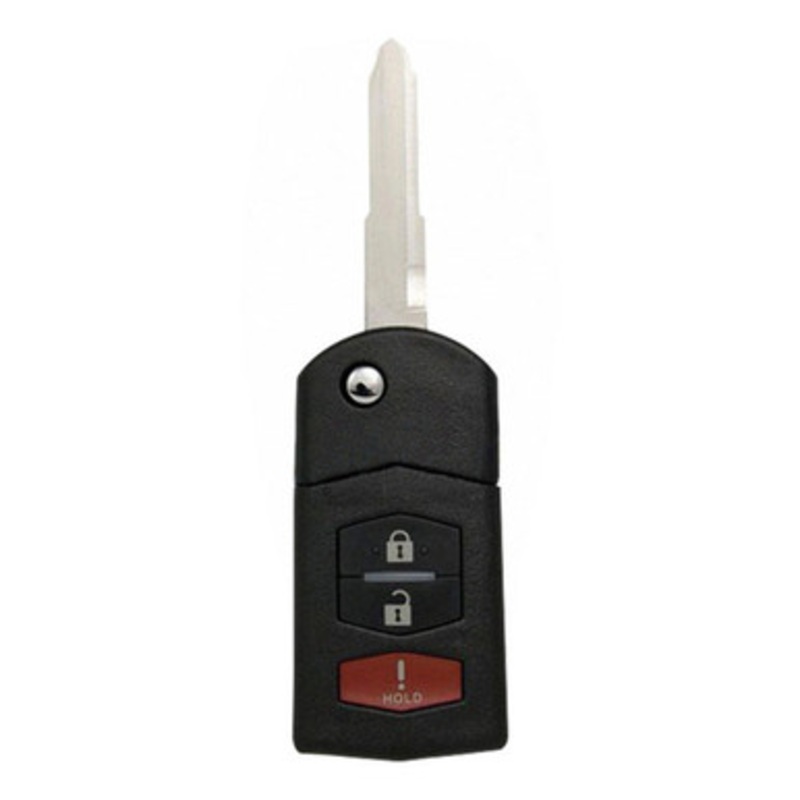 Mazda 3 Button Remote Flip Key BGBX1T478SKE125-01, CC43-67-5RYC, 315 MHz – Refurbished, Recase