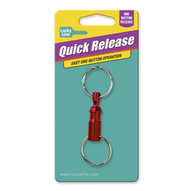 Lucky Line Quick Release Aluminum Color ASSORTED – 1 Pcs – Carded