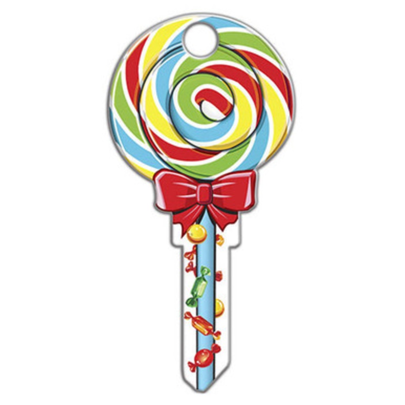 Lucky Line Key Shapes Lollipop – 5 Pack – Kwikset KW