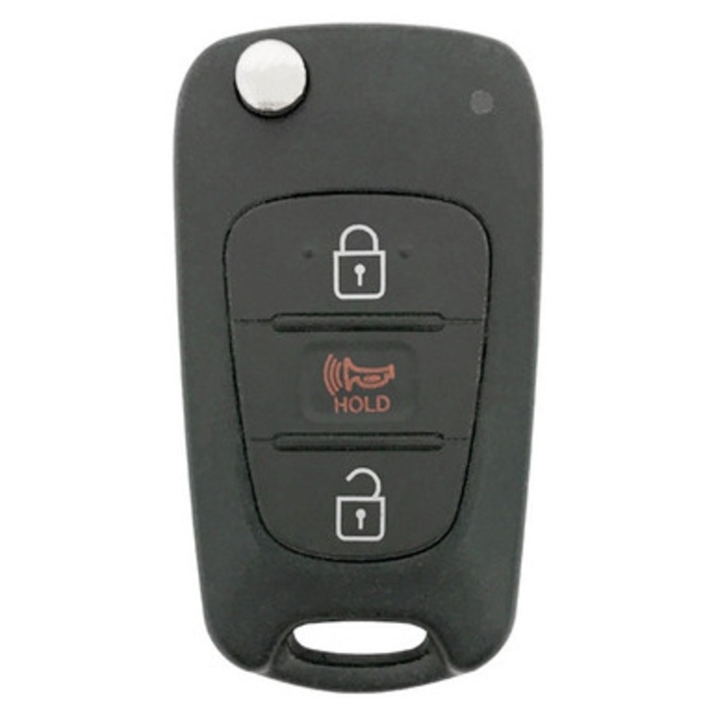 KIA 3-Button Flip Key NYOSEKSAM11ATX (SL) 95430-3W701 315 MHz HY15 Blade, Standard Aftermarket
