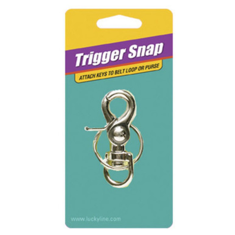 Lucky Line TRIGGER SNAP With Split Key Ring Nickel-Plated Zinc – 1 Pcs – Carded