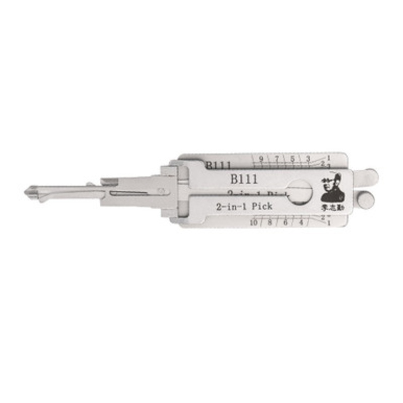 Original Lishi B111 B106 GM Z Keyway (WARDED) 2-in-1 Pick – Door/Trunk – Anti Glare