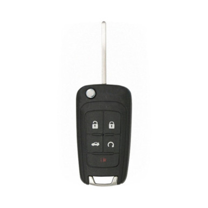 GMC 5 Button Non-PEPS Flip Key OHT01060512, 13504259, 315 MHz – Refurbished, Grade B