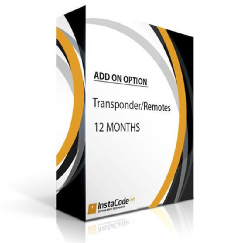 InstaCode Add-On Option – Transponder/Remotes – 12 Months