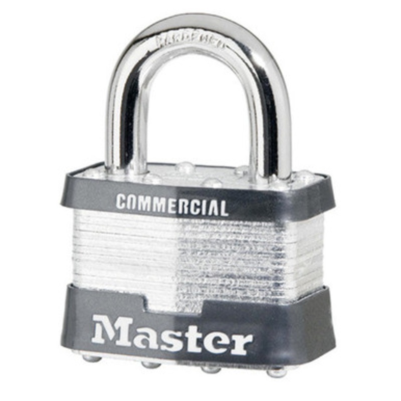Master Lock 2-in Wide Laminated Steel Rekeyable Pin Tumbler Padlock No 25 – Without Cylinder