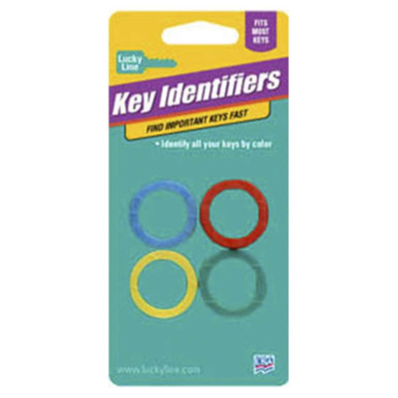 Lucky Line Medium Key Identifier ASSORTED – 4 Pcs – Carded
