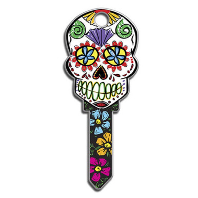 Lucky Line Key Shapes Sugar Skull  – 5 Pack – Kwikset KW