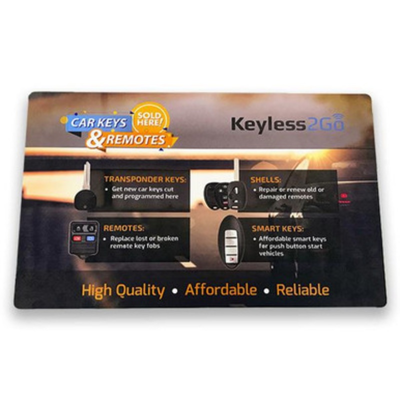 Keyless2Go Promotional Counter Mat 11 x 17