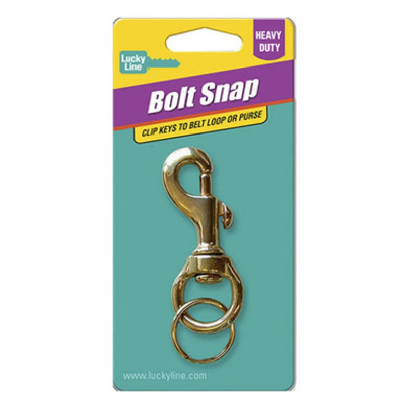 Lucky Line Heavy Duty Boat Snap On Brass – 1 Pcs – Carded