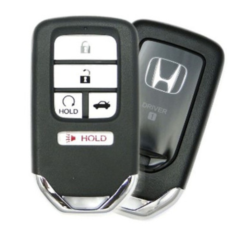 Honda 5 Button Driver 1 Smart Key CWTWB1G0090, 72147-TVA-A22, 433 MHz – Refurbished, Grade A