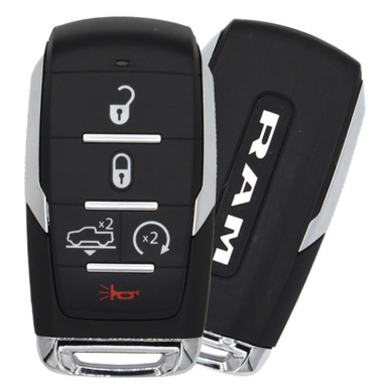 RAM 5 Button Smart Key OHT-4882056, 68291690AD, 433 MHz – Refurbished, Grade A