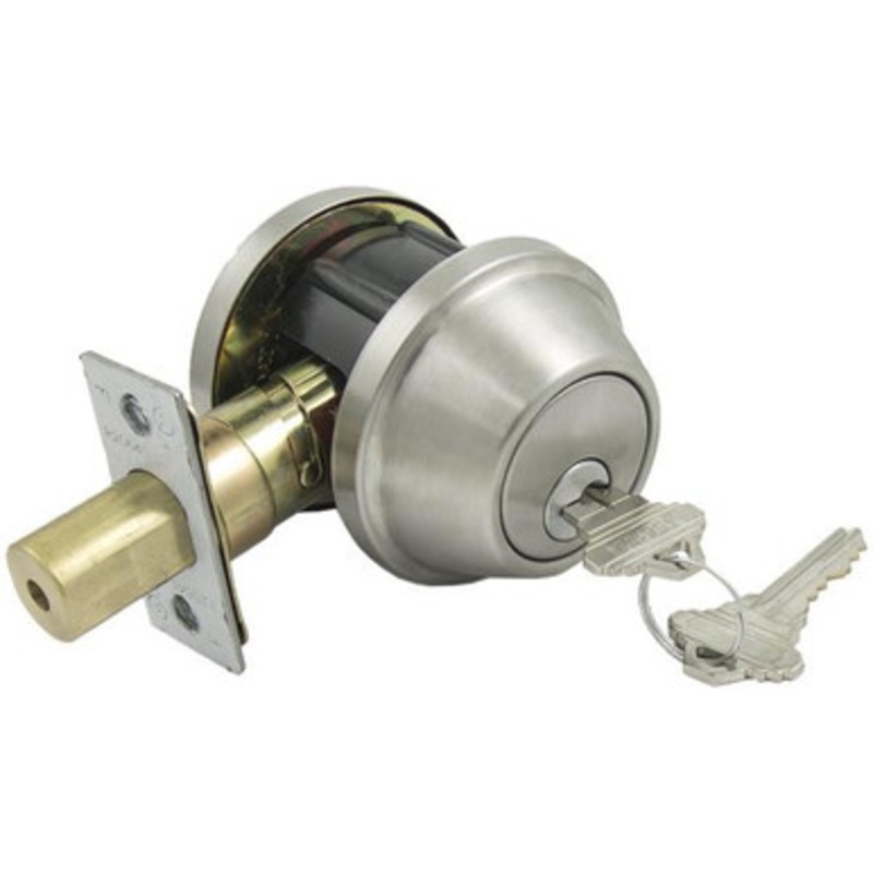 TELL PRO LINE DB1060 Heavy Duty Grade 2 Single Cylinder Deadbolt K2 – SC1 – 32D