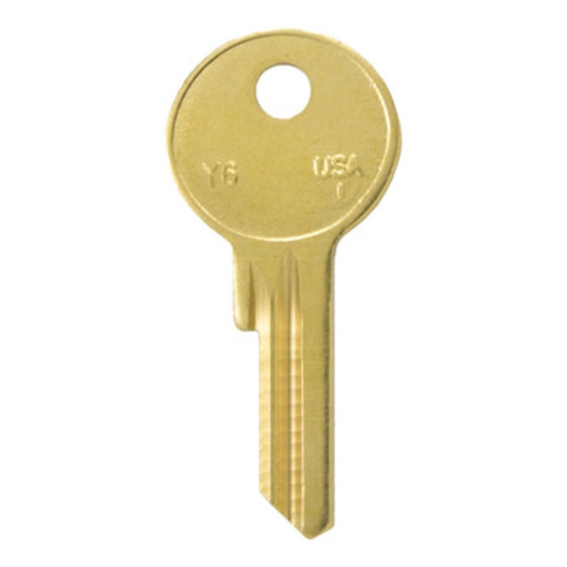 ILCO Y6 997X Yale Lockset Key Blank – Brass – 50 Pack