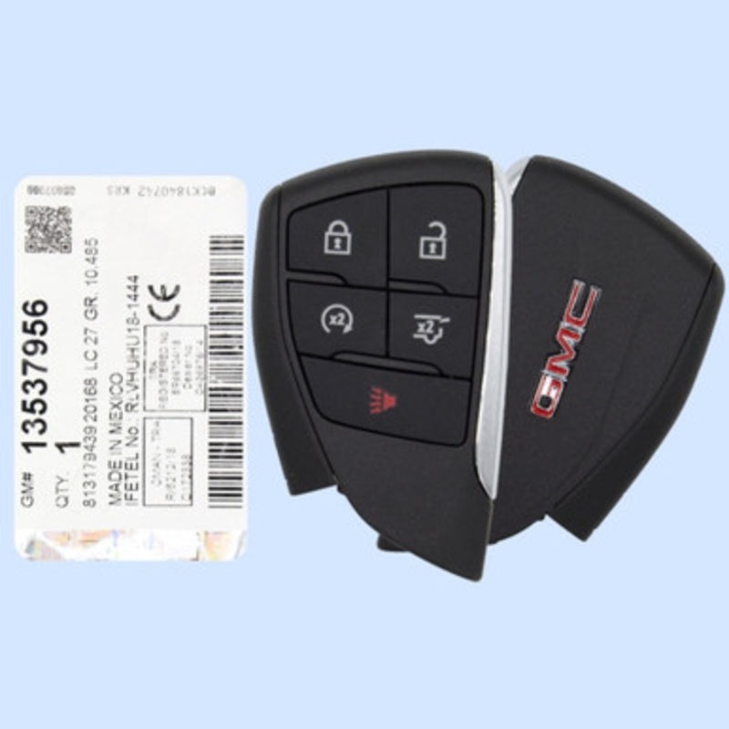 GMC 5 Button Smart Key YG0G21TB2, 13537956, 433 MHz – New OEM