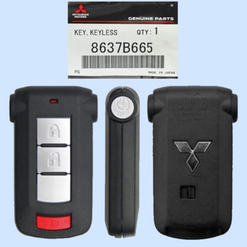 Mitsubishi 4 Button Proximity Smart Key OUC644M-KEY-N, 8637B665, 315 MHz – New OEM
