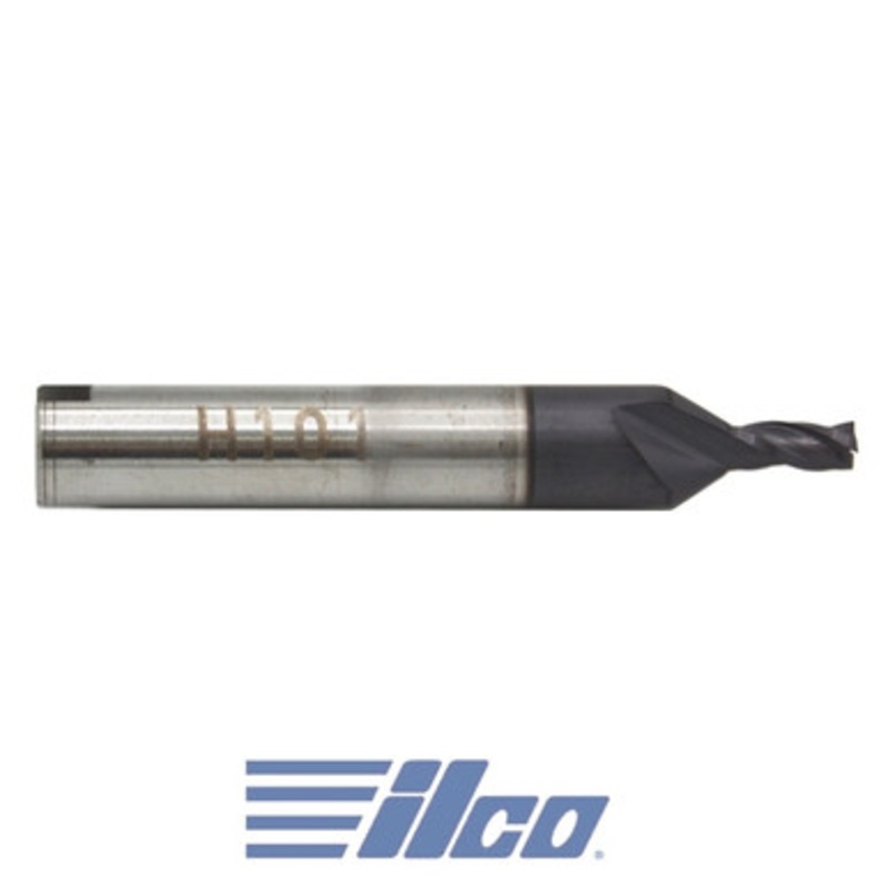 Ilco T-H101 – 2.5mm End Mill Cutter (HSS) (AL-TIN coated) (BK0317XXXX)