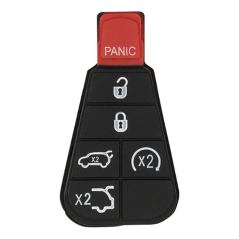 6 Button Replacement Pad for New Style POD Keys Jeep IYZ-C01C