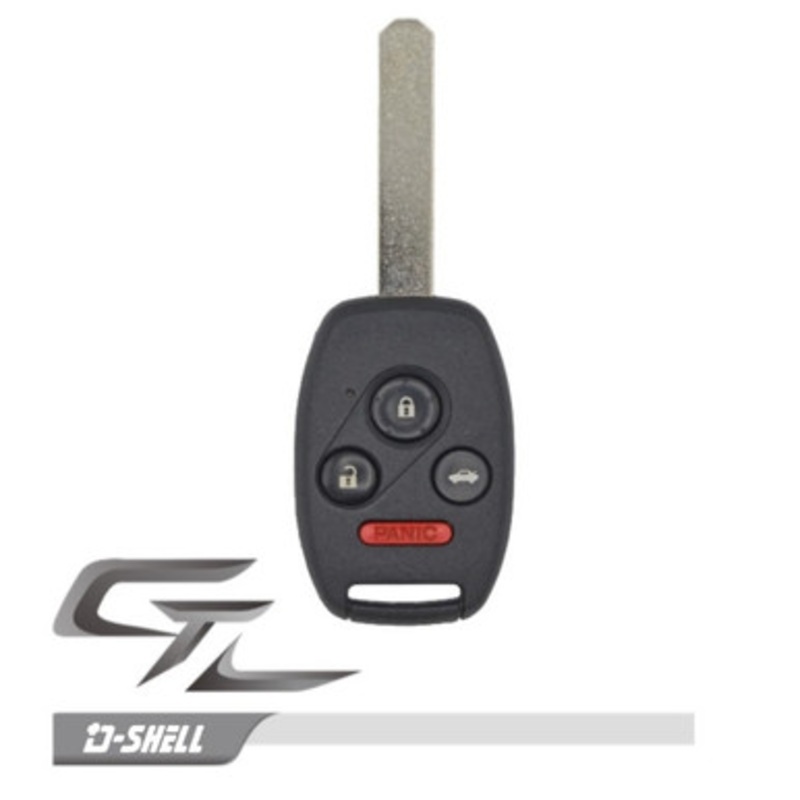 Honda/Acura 4 Button Remote Head Key N5F-AO5TAA, IN DURASHELL – Refurbished, Recase in Durashell