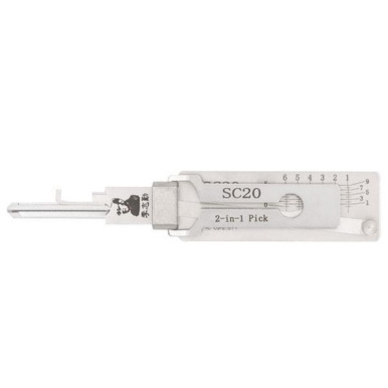 Original Lishi 2-in-1 Residential Pick SC20 Schlage L Keyway – Anti-Glare