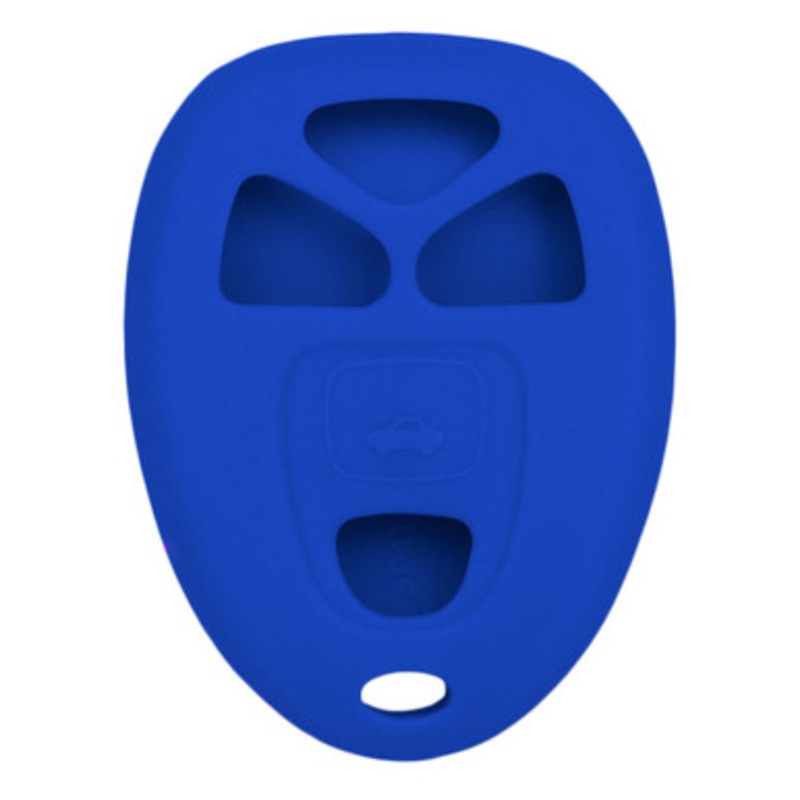 Replacement Silicone Jacket Keyless Remote Cover GMC55 for GM – Blue