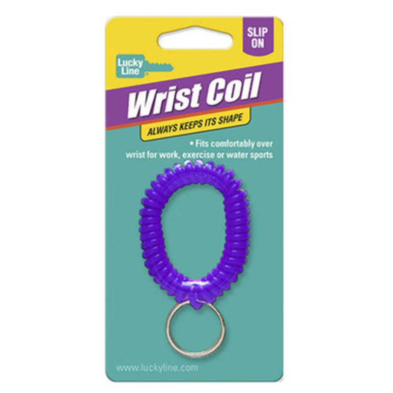Lucky Line WRIST COIL With Ring Assorted  – 1 Pcs – Carded