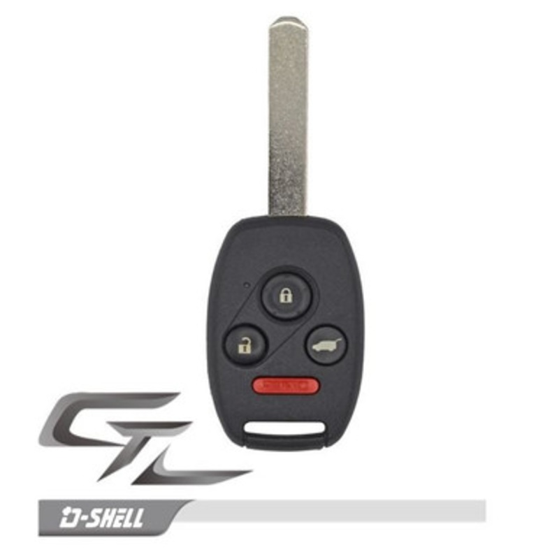 Honda 4 Button Remote Head Key KR55WK49308, IN DURASHELL – Refurbished, Recase in Durashell 171900