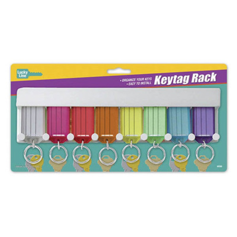 Lucky Line 8 Key Tag Rack Blister – 1 Pcs – Carded